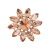 Italian Pink Rhinestone Flower Button - 42L/27mm | Mood Fabrics