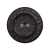 Italian Black Gravel 2-Hole Button - 44L/28mm | Mood Fabrics