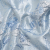 Metallic Baby Blue and Silver Flower Clippings Luxury Brocade | Mood Fabrics