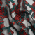 Metallic Teal, Red and Black Snakeskin Sprawl Burnout Luxury Brocade | Mood Fabrics