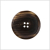 Brown Horn Coat Button - 44L/28mm | Mood Fabrics