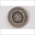 Silver Metal Coat Button with Grided Texture -32L/20mm | Mood Fabrics