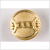 Gold Metal Coat Button - 44L/28mm | Mood Fabrics