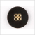 Black/Gold Plastic Button - 36L/23mm | Mood Fabrics