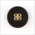 Black/Gold Plastic Button - 44L/28mm | Mood Fabrics