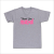 Grey and Pink Thank You Mood T-Shirt | Mood Fabrics