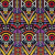 Purple/Yellow Multicolor Geometric Printed Stretch Cotton Twill | Mood Fabrics