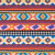 Orange/Blue Navajo Tribal Printed Rayon Woven | Mood Fabrics