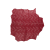 Small Brick Red Abstract Perforated Lamb Leather | Mood Fabrics