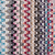 Italian Blue/Red/Gray Multicolored Soft Flamestitch Wool Knit | Mood Fabrics