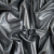 Silver/Black Metallic Polyester Lame | Mood Fabrics