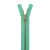Bright Green Metal Zipper with Gold Pull and Teeth - 8