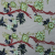 Green, Brown and Navy Floral Embroidered and Sequined Mesh | Mood Fabrics