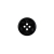 Black Plastic Anchor 4-Hole Button - 20L/12.5mm | Mood Fabrics