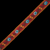 Red and Yellow Floral German Jacquard Ribbon - 1