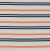 Pale Beige Cotton Twill with Orange and Navy Embroidered Stripes | Mood Fabrics