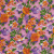 Pink and Orange Floral Printed Linen Woven | Mood Fabrics