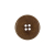 Brown Horn 4-Hole Button - 32L/20mm | Mood Fabrics