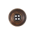 Light Brown Horn 4-Hole Button - 34L/21.5mm | Mood Fabrics