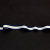 Italian Metallic Silver and Navy Striped Grosgrain Ribbon - 0.625
