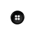 Italian Black Abstract 4-Hole Plastic Button - 24L/15mm | Mood Fabrics