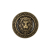 Italian Antique Gold Metal Crest Shank Button - 36L/23mm | Mood Fabrics