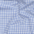 Premium Serenity Blue and White Checkered Wrinkle Resistant Dobby Cotton Shirting | Mood Fabrics