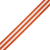 Orange and White Awning Stripes Ribbed Woven Ribbon - 1.5