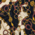 Mood Exclusive Navy Chaining Directions Stretch Cotton Sateen | Mood Fabrics