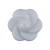 Italian White Floral and Geometric Shank Back Nylon Button - 44L/28mm | Mood Fabrics