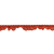 Crisp Orange Criss Cross Crochet Trimming - 0.625
