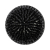 Vintage Black Chop Beaded Dome Shaped Shank Back Button - 52L/33mm | Mood Fabrics