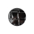 Italian Shiny Black Basketweave Embossed Faux Leather Button - 36L/23mm | Mood Fabrics