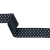 Total Eclipse and White Polka Dots Grosgrain Ribbon - 1.625