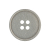 Italian Light Satin Gray Speckled Narrow Rim 4-Hole Button - 40L/25.5mm | Mood Fabrics