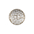 Italian Silver Brass Geometric 2-Hole Metal Saucer Button - 32L/20mm | Mood Fabrics