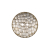 Italian Silver Brass Geometric 2-Hole Metal Saucer Button - 36L/23mm | Mood Fabrics