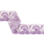 Lilac Floral Embroidered Net Lace Trim - 2