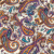 White, Orange Pepper and Turquoise Paisley Gauzy Cotton Voile | Mood Fabrics