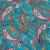 Turquoise, Pink and White Paisley Gauzy Cotton Voile | Mood Fabrics