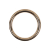 Gold Solid Metal O Ring - 1