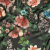 Mood Exclusive Black O'Keefe's Orchids Viscose Georgette | Mood Fabrics