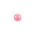 European Dark Pink Half Domed Self Back Glass Button - 14L/9mm | Mood Fabrics