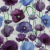 Blue, Purple and Green Painterly Blooms Cotton Lawn | Mood Fabrics