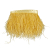 Mustard Single Ply Ostrich Feather Fringe Trim - 5