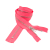 Neon Pink and Silver T5 Closed End Metal Zipper - 36