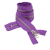 Purple and Silver T5 Closed End Metal Zipper - 36