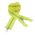 Neon Yellow and Silver T5 Open End Metal Zipper with Two Pulls - 36