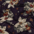 Purple, Rust and Cream Floral Silk Jersey | Mood Fabrics