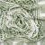 Mood Exclusive Grass Green Tapestry Tiles Metallic Dotted Crinkled Viscose Crepe Panel | Mood Fabrics